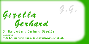 gizella gerhard business card